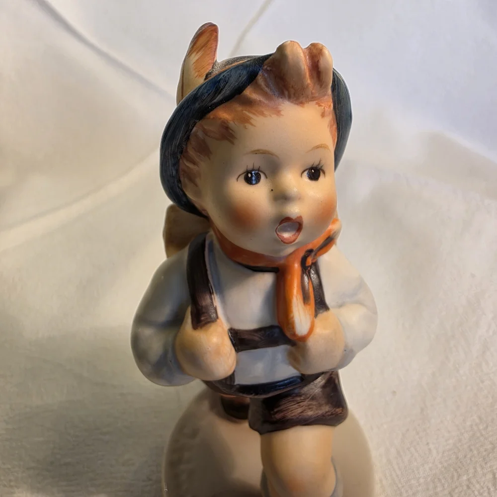 Vintage Goebel Hummel School Boy Figurine Boy With Knapsack TMK 6